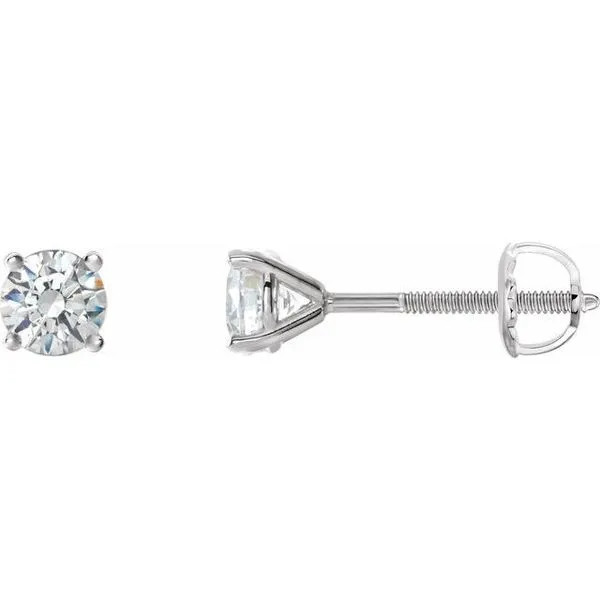 Round 4-Prong Stud Earrings Hopman Jewelers Elkhart, IN