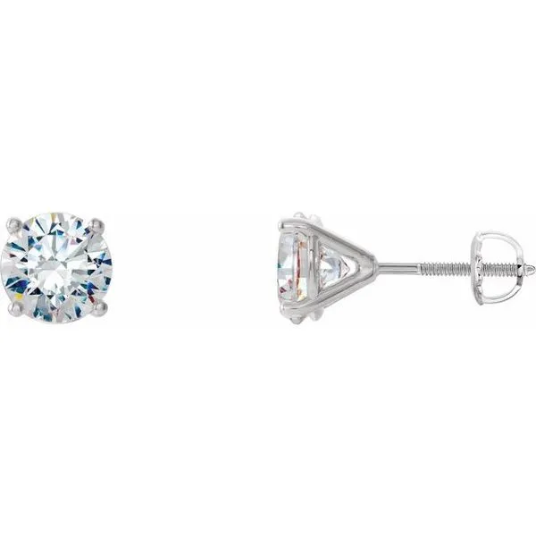 Round 4-Prong Stud Earrings J. Meredith Jewelers Delafield, WI