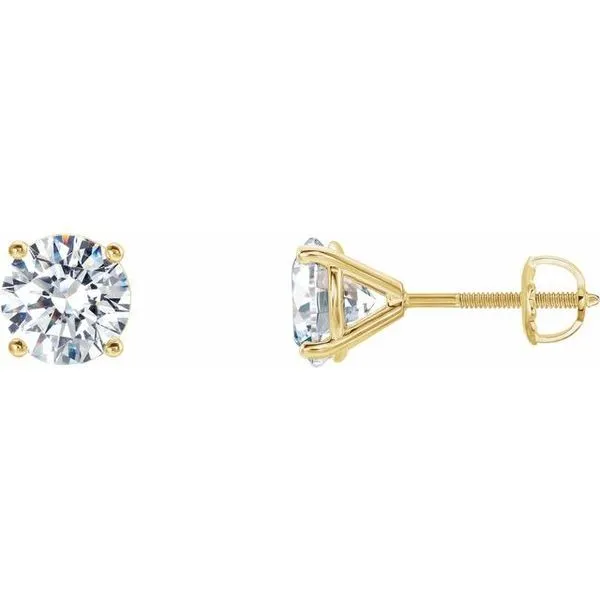 Round 4-Prong Stud Earrings J. Meredith Jewelers Delafield, WI