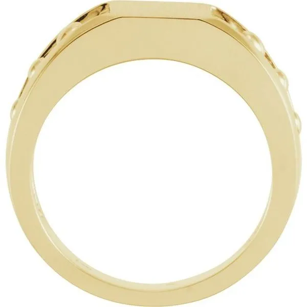 Square Signet Ring Image 2 Linwood Custom Jewelers Linwood, NJ