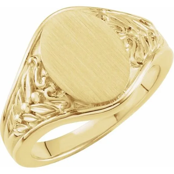 Oval Signet Ring Image 3 Rasmussen Jewelers Spanish Fork, UT