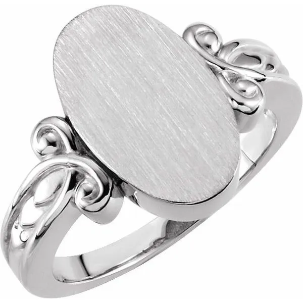 Oval Signet Ring Image 3 Rasmussen Jewelers Spanish Fork, UT