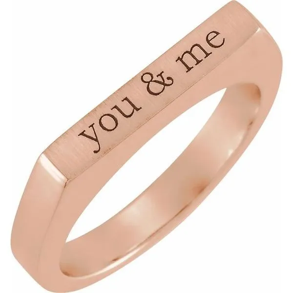 Engravable Stackable Ring Image 2 Arlene's Fine Jewelry Vidalia, GA