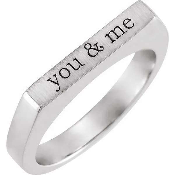 Engravable Stackable Ring Image 2 Arnold's Jewelry and Gifts Logansport, IN