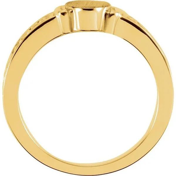 Oval Signet Ring Image 4 Hopman Jewelers Elkhart, IN