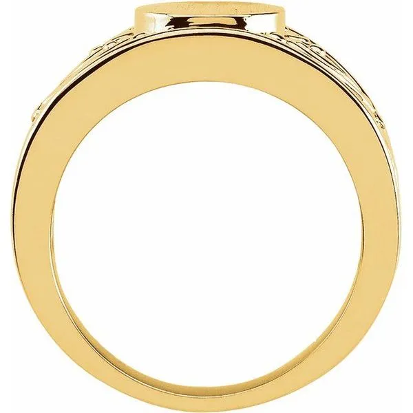 Round Signet Ring Image 2 Hopman Jewelers Elkhart, IN