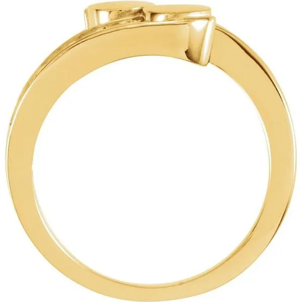 Oval Bypass Signet Ring Image 4 Hopman Jewelers Elkhart, IN