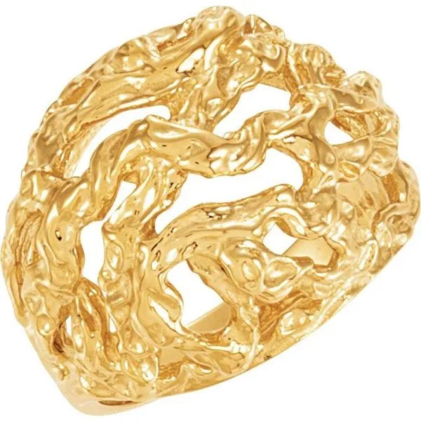 Freeform Nugget Ring J. Meredith Jewelers Delafield, WI