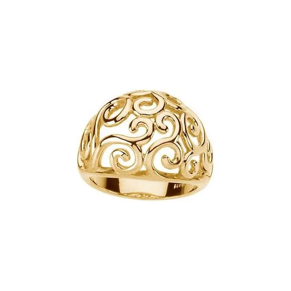 Scroll Ring Image 3 Hopman Jewelers Elkhart, IN