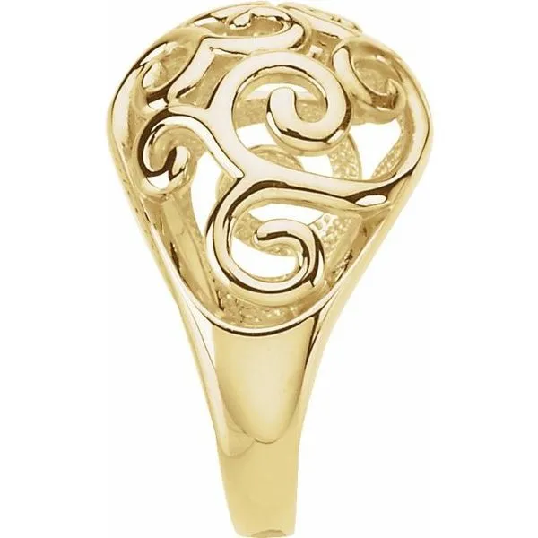 Scroll Ring Image 4 Arnold's Jewelry and Gifts Logansport, IN