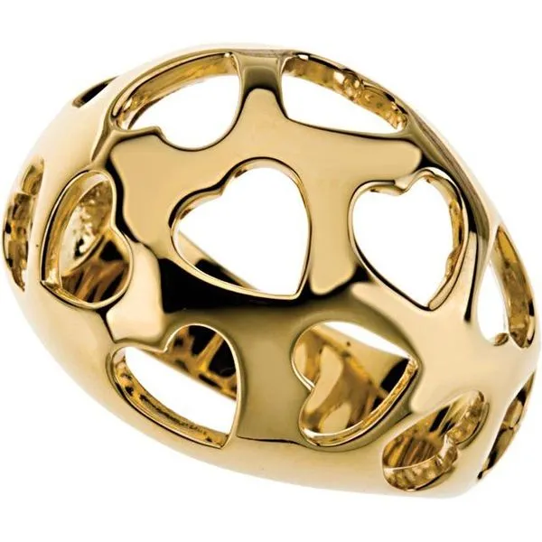 Heart Dome Ring Image 5 Hopman Jewelers Elkhart, IN