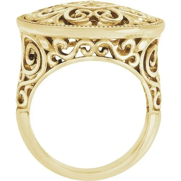 Filigree Ring Image 2 Hopman Jewelers Elkhart, IN