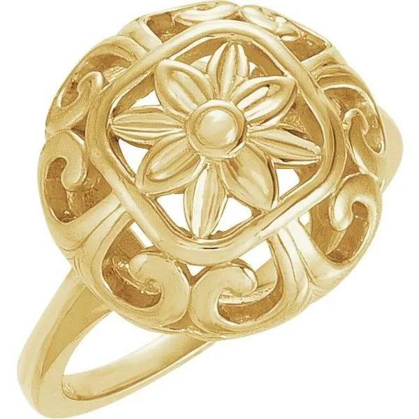 Floral Ring J. Meredith Jewelers Delafield, WI