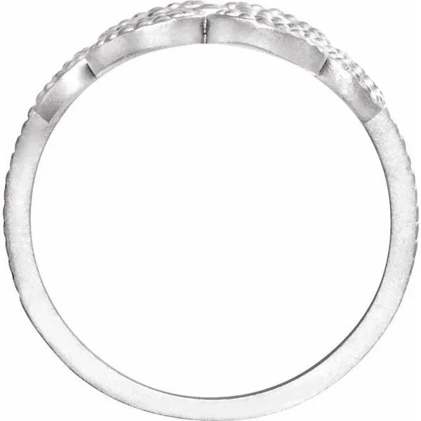 Granulated Scroll Ring Image 2 Milan's Jewelry Inc Sarasota, FL