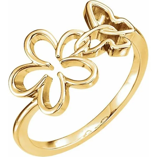 Flower & Butterfly Ring Hopman Jewelers Elkhart, IN