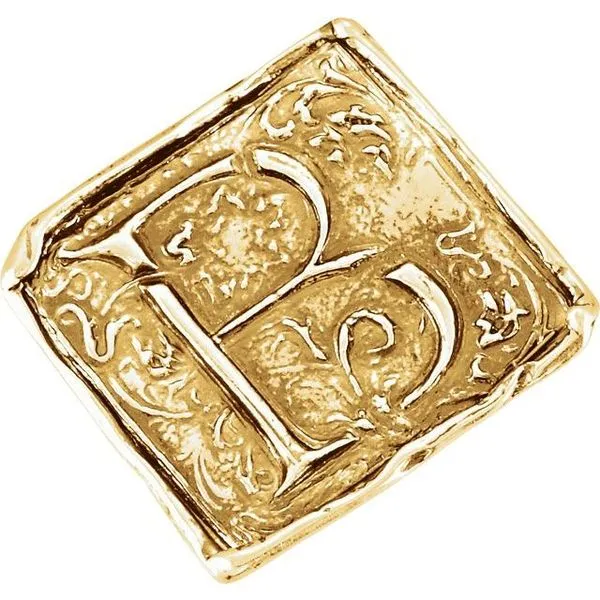 Posh Mommy® Vintage-Inspired Initial Ring Hopman Jewelers Elkhart, IN