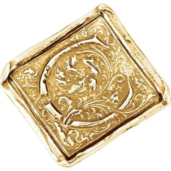 Posh Mommy® Vintage-Inspired Initial Ring Hopman Jewelers Elkhart, IN