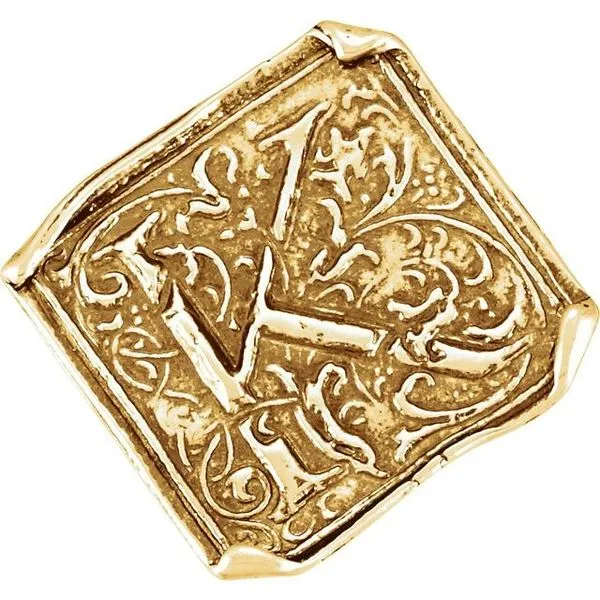 Posh Mommy® Vintage-Inspired Initial Ring James Wolf Jewelers Mason, OH