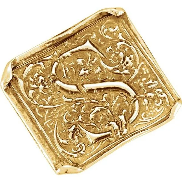 Posh Mommy® Vintage-Inspired Initial Ring Jerald Jewelers Latrobe, PA