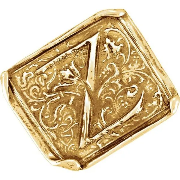 Posh Mommy® Vintage-Inspired Initial Ring Jerald Jewelers Latrobe, PA