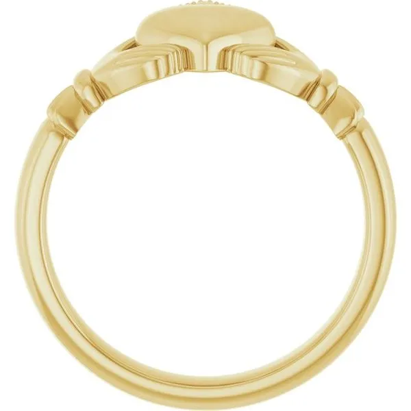 Claddagh Band Image 2 Allain's Jewelry New Iberia, LA