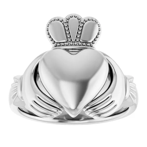 Claddagh Band Image 3 L & L jewelers Scarborough, ME