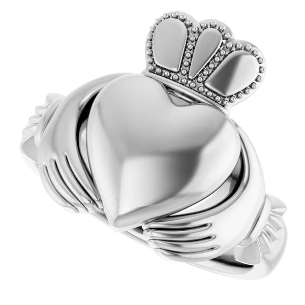 Claddagh Band Image 5 L & L jewelers Scarborough, ME