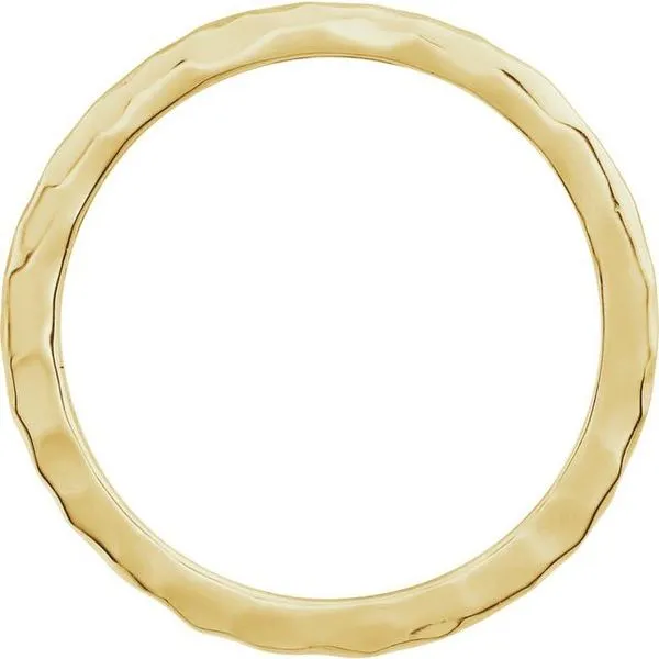 Hammered Stackable Ring Image 2 Milan's Jewelry Inc Sarasota, FL