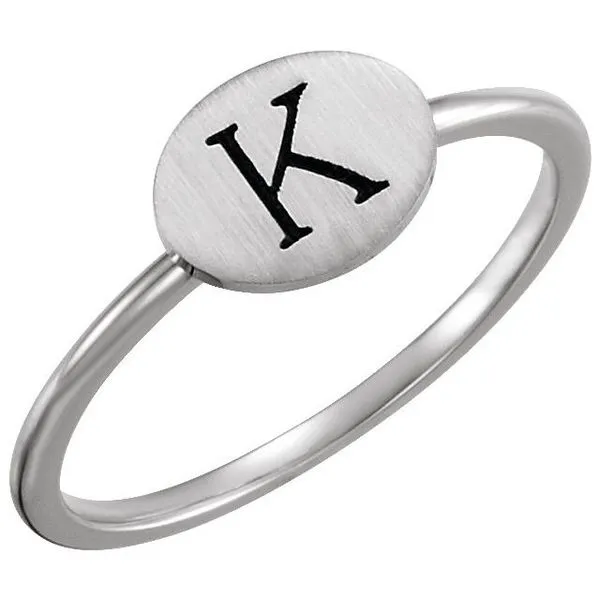 Be Posh® Engravable Signet Ring Image 4 D'Errico Jewelry Scarsdale, NY