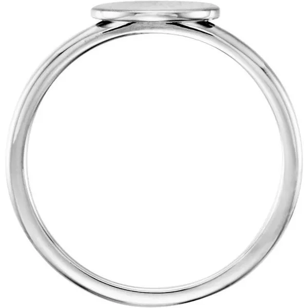 Be Posh® Engravable Signet Ring Image 2 Rick's Jewelers California, MD