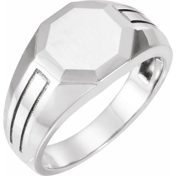 Octagon Signet Ring James Wolf Jewelers Mason, OH