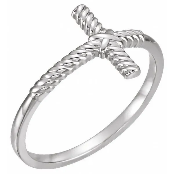 Sideways Cross Rope Ring Holly's Jewelry Mountain Home, AR