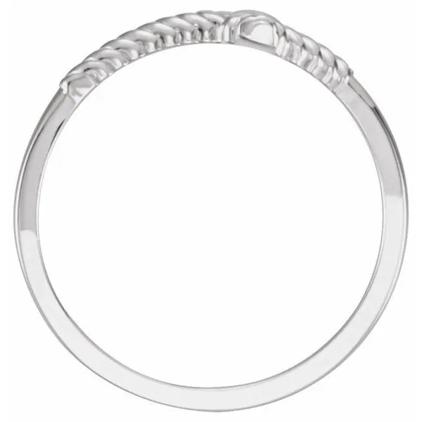 Sideways Cross Rope Ring Image 2 Holly's Jewelry Mountain Home, AR