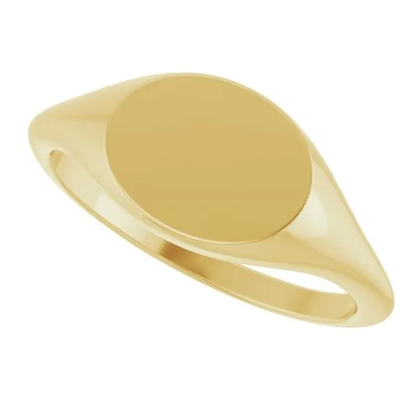 Oval Signet Ring Image 5 Milan's Jewelry Inc Sarasota, FL