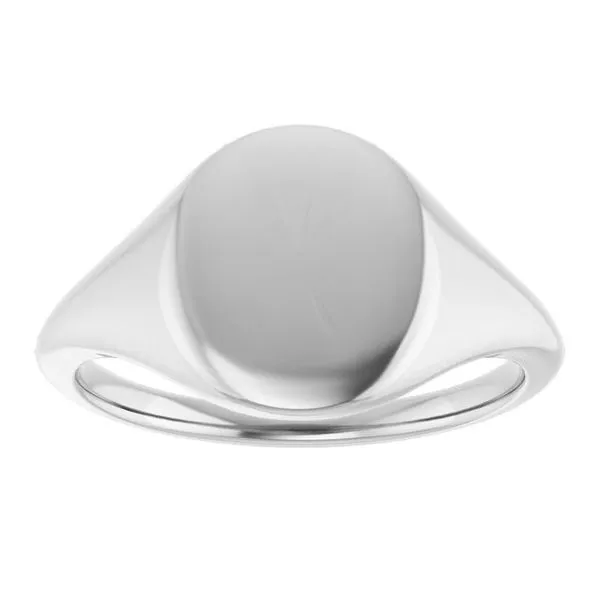 Oval Signet Ring Image 3 James Wolf Jewelers Mason, OH