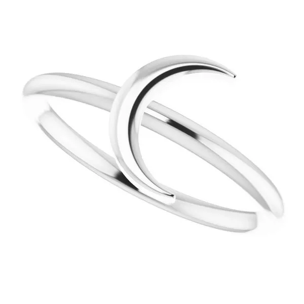 Crescent Moon Ring Image 5 James Wolf Jewelers Mason, OH