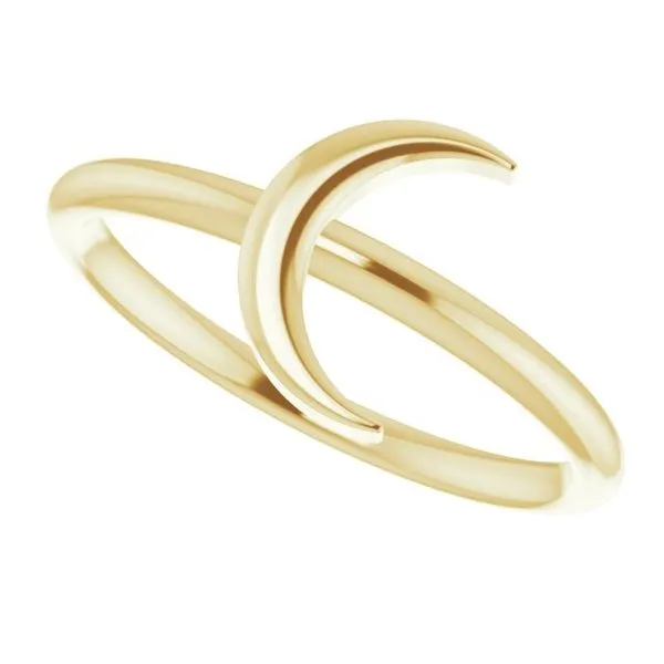 Crescent Moon Ring Image 5 James Wolf Jewelers Mason, OH