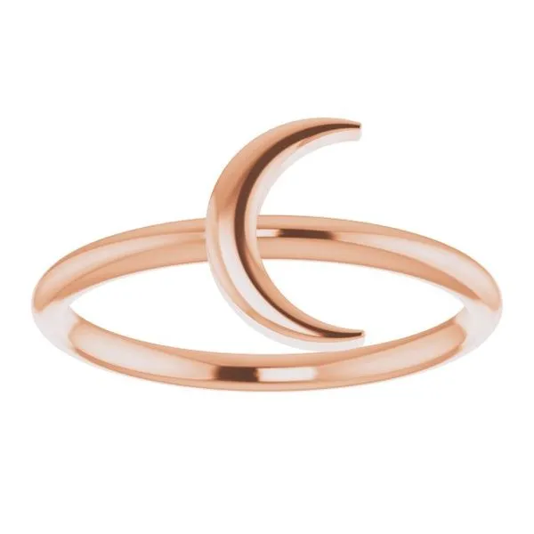Crescent Moon Ring Image 3 James Wolf Jewelers Mason, OH