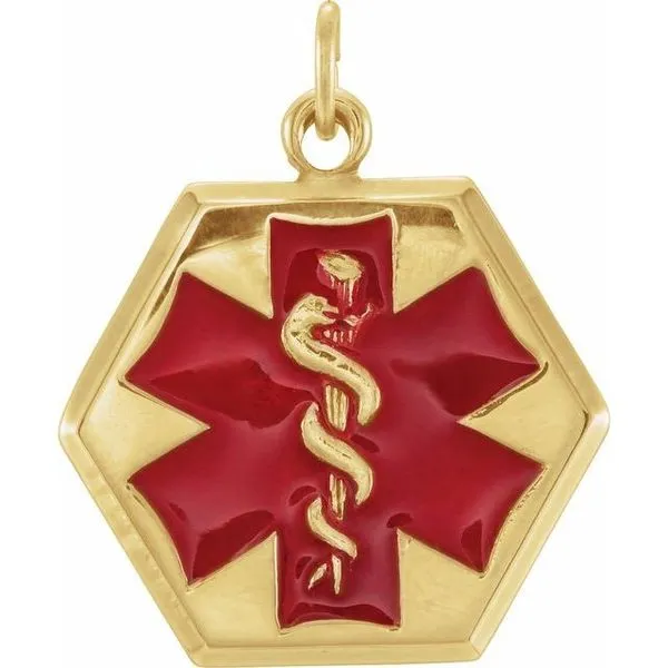 Engravable Medical Identification Pendant Hopman Jewelers Elkhart, IN