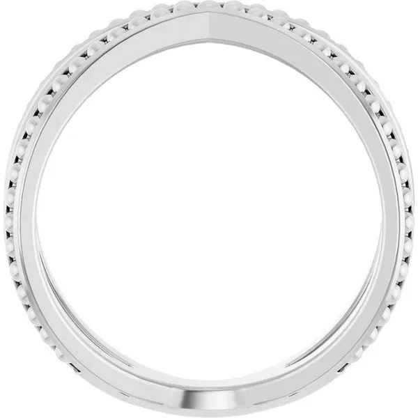 Beaded Criss-Cross Ring Image 2 G.G. Gems, Inc. Scottsdale, AZ