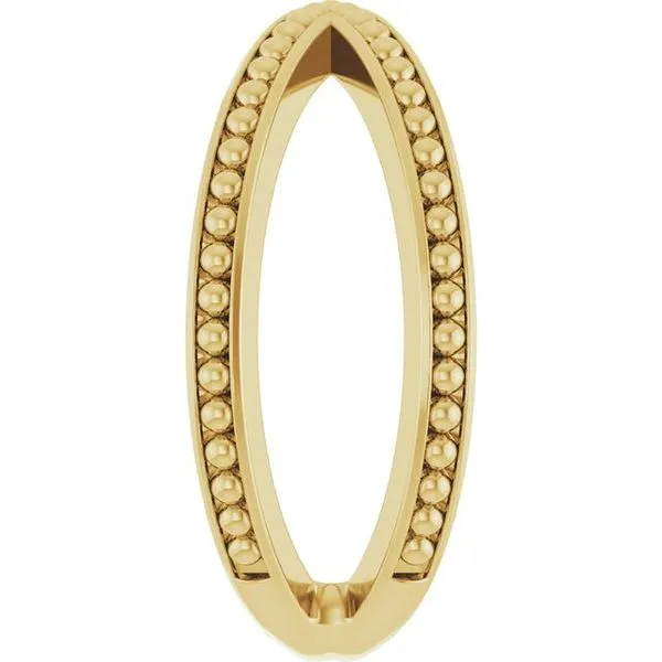 Beaded Criss-Cross Ring Image 4 James Wolf Jewelers Mason, OH