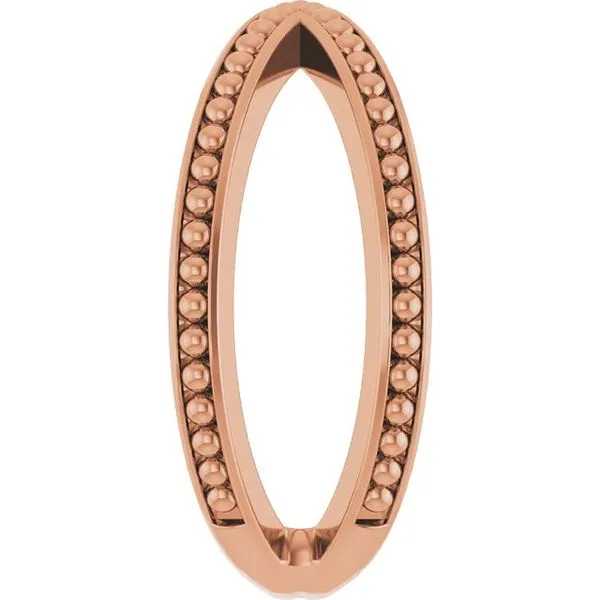 Beaded Criss-Cross Ring Image 4 Milan's Jewelry Inc Sarasota, FL