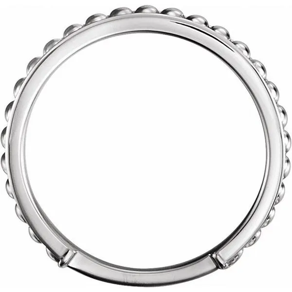 Stackable Bead Ring Image 2 Linwood Custom Jewelers Linwood, NJ