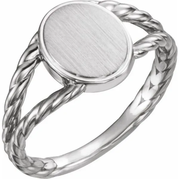 Oval Rope Signet Ring Boyd Jewelers Wesley Chapel, FL