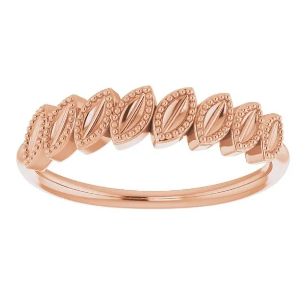 Granulated Leaf Ring Image 3 Long Jewelers Chesapeake, VA