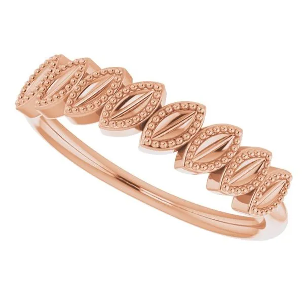 Granulated Leaf Ring Image 5 Milan's Jewelry Inc Sarasota, FL