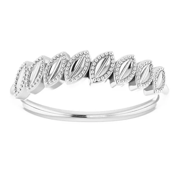 Granulated Leaf Ring Image 3 Long Jewelers Chesapeake, VA