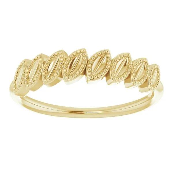 Granulated Leaf Ring Image 3 Leslie E. Sandler Fine Jewelry and Gemstones rockville , MD