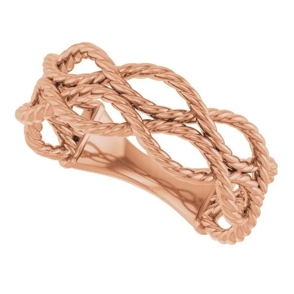 Rope Ring Image 5 James Wolf Jewelers Mason, OH