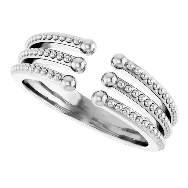 Beaded Negative Space Ring Image 5 Jerald Jewelers Latrobe, PA